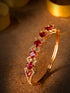 Gold plated Blue AD studded handcrafted stylish Bracelet for Women & Girls