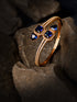 Gold plated Blue AD studded handcrafted stylish Bracelet for Women & Girls