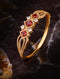 Gold plated Ruby AD studded handcrafted stylish Bracelet for Women & Girls