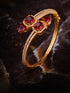 Gold plated Red AD studded handcrafted stylish Bracelet for Women & Girls