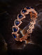 Rose Gold plated Blue AD designer Handcrafted Bracelet for Women & Girls