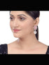 Royal Pink studded pearl drop earrings