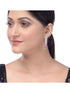 Pink drop earrings, AD studded and handcrafted
