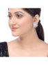 Sun shaped exquisite design pearl studs