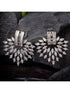 White Rhodium plated AD Heart studded handcrafted Heart shaped Earring for Women and Girls