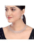 Unique triangular design Diamond Necklace Earrings Modern design for Women & Girls