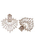 White Rhodium plated AD Heart studded handcrafted Heart shaped Earring for Women and Girls