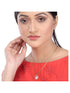 Gold plated AD and Pearl studded Pendant Earrings set chain for Women Girls