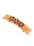 Gold Plated Temple French Barrette Hair Clip
