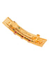 Gold Plated Temple French Barrette Hair Clip