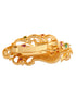 Gold Plated Red & Green Peacock Hair Claw Clip