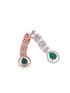 Emerald drop earrings, AD studded and handcrafted