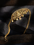 Gold Plated White AD Studded Goddess Lakshmi Temple Armlet Bracelet