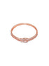 Rose Gold plated AD studded Drop Design Bracelet for Women & Girls
