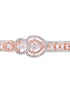 Rose Gold plated AD studded Drop Design Bracelet for Women & Girls