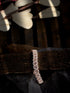 Rose Gold Plated White AD studded Tennis wraparound Bracelet