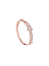 Rose Gold plated AD studded Drop Design Bracelet for Women & Girls