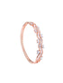 Rose Gold plated AD studded Wavy Pattern Bracelet for Women & Girls