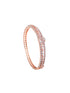 Rose Gold plated AD studded Floral design Bracelet for Women & Girls