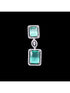 Big turquoise stuuded handcrafted necklace set earrings