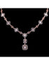 Minimal light weignt diamond necklace set earrings