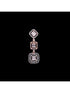 Minimal light weignt diamond necklace set earrings
