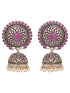Silver Plated Contemporary Jhumka Earrings