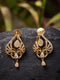 Gold Plated White AD studded handcrafted Stud Earrings