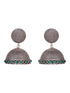 Silver Plated Oxidised Jhumka Earrings