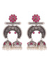 Silver Plated Contemporary Chandbalis Earrings