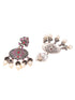 Silver Plated Oxidised Drop Earrings
