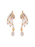 Gold Dual Toned White AD Studded Contemporary Mangalsutra Set