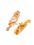 Gold Dual Toned White AD Studded Mangalsutra Jewellery Set
