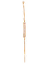 Gold Toned White Ad Studded Sleek Wraparound Bracelet