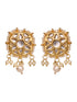 Gold Plated Kundan Square Studs Earrings