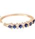 Gold plated Blue AD studded handcrafted stylish Bracelet for Women & Girls