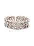 Silver Plated White CZ Studded Band Finger Ring