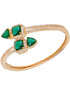 Gold plated Green AD studded handcrafted stylish Bracelet for Women & Girls