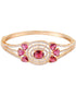 Gold plated Red AD studded handcrafted designer Bracelet for Women & Girls