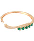 Gold plated Green AD Handcrafted Bracelet for Women & Girls