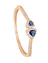 Gold plated Blue AD Handcrafted Bracelet for Women & Girls
