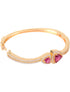 Gold plated Ruby AD Handcrafted Bracelet for Women & Girls