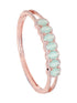 Rose Gold plated Sea Green AD stylish Handcrafted Bracelet for Women & Girls