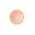 Gold plated Pink colourAmerican Diamond studded handcrafted adjustable Ring for Women & Girls