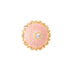 Gold plated Pink colourAmerican Diamond studded handcrafted adjustable Ring for Women & Girls