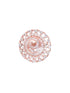 Rose Gold plated White AD studded handcrafted adjustable Ring for Women & Girls