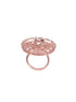 Rose Gold plated White AD studded handcrafted adjustable Ring for Women & Girls