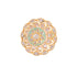 Gold plated Mint AD studded handcrafted adjustable Revolving Ring for Women & Girls