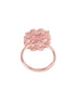 Rose Gold plated Pink AD studded handcrafted adjustable Ring for Women & Girls