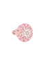 Rose Gold plated Pink AD studded handcrafted adjustable Ring for Women & Girls